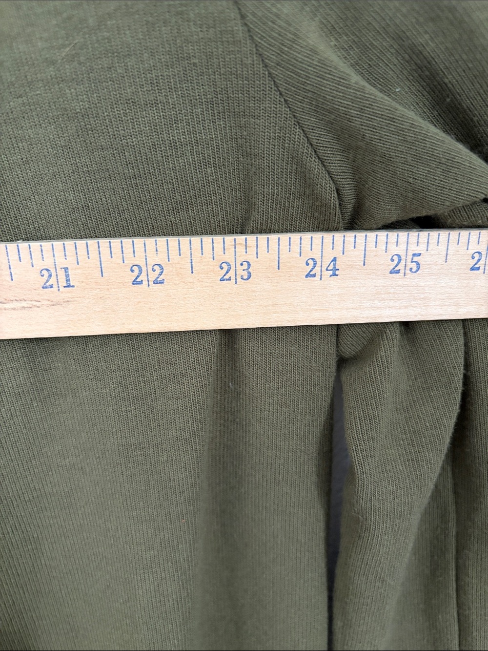 Tickled Teal Olive Green Lace Trim Long Duster Cardigan Womens Size 1X Boho - Picture 4 of 7